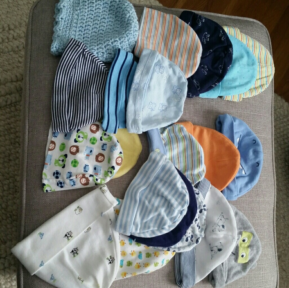 Lot of baby hats